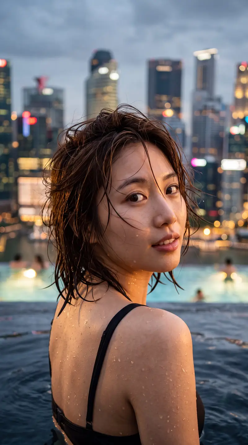 پیش‌نمایش Cinematic Urban Twilight Portrait