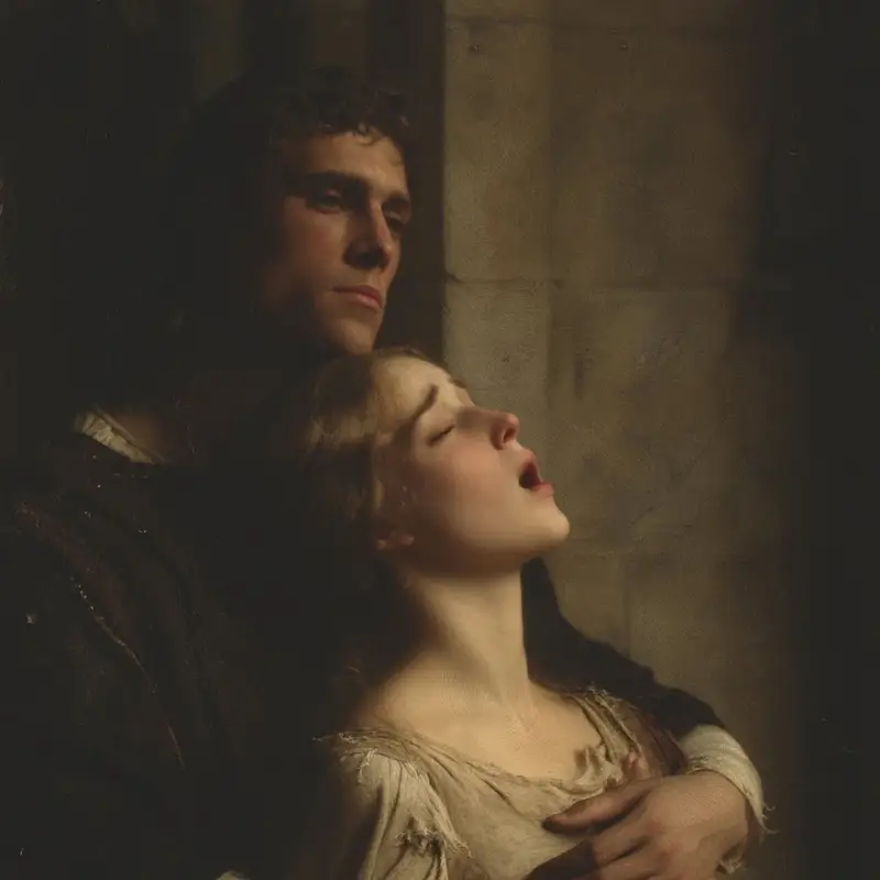 Preview of Melancholic Medieval Woman and Man