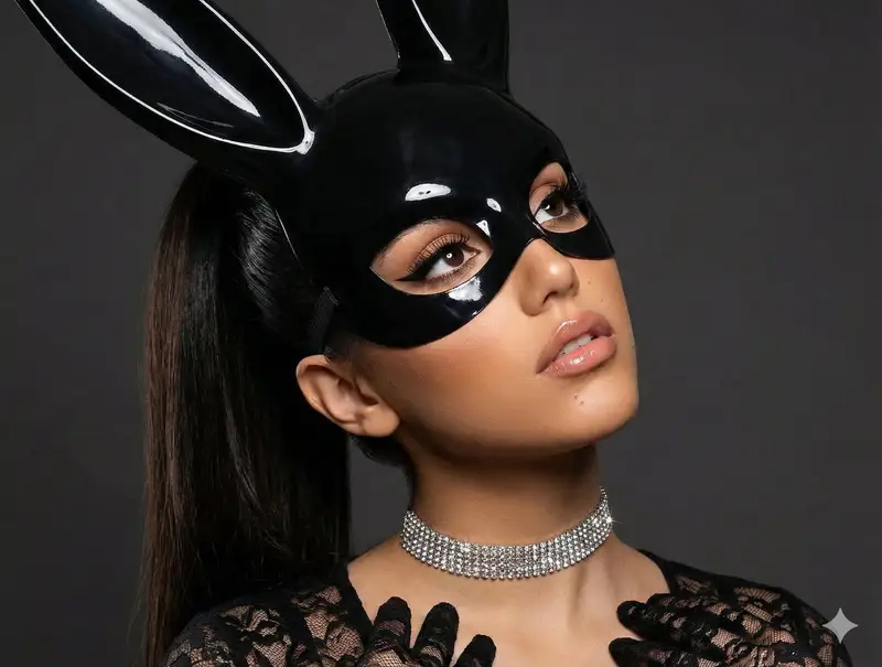 Preview of High-Fashion Fetish Glamour Bunny Mask Editorial Portrait
