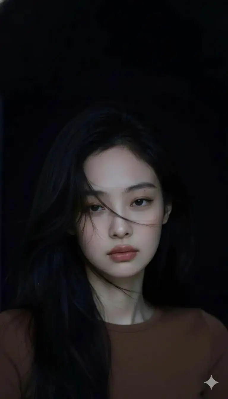 Preview of Moody Cinematic Portrait in Brown Top