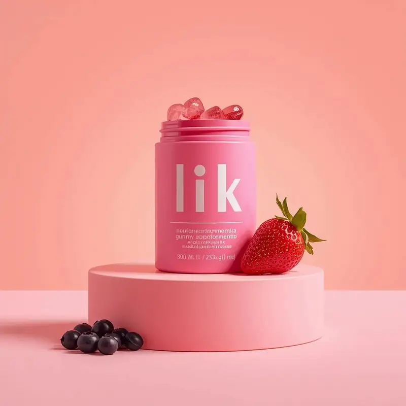 Preview of 3D Product Render of Gummy Vitamin Jars (4 Variations)