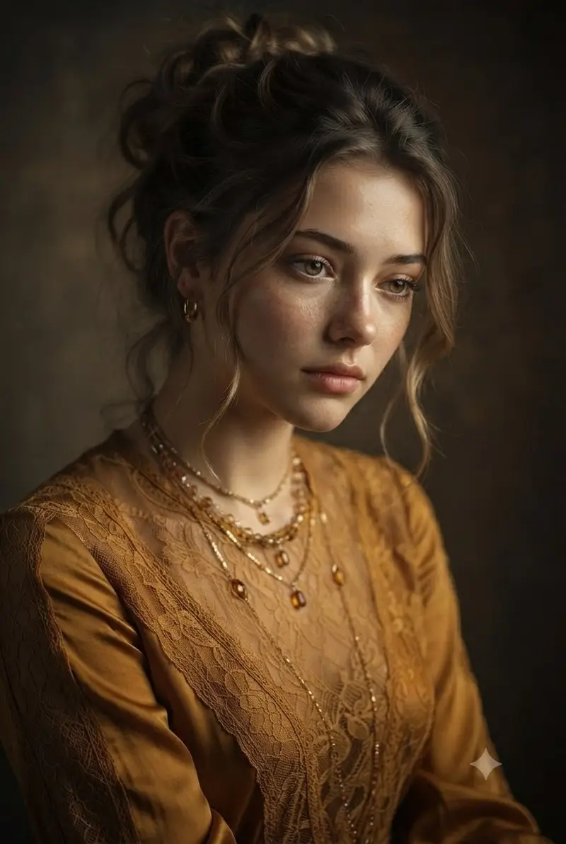 Preview of Vintage Mustard Dress Portrait