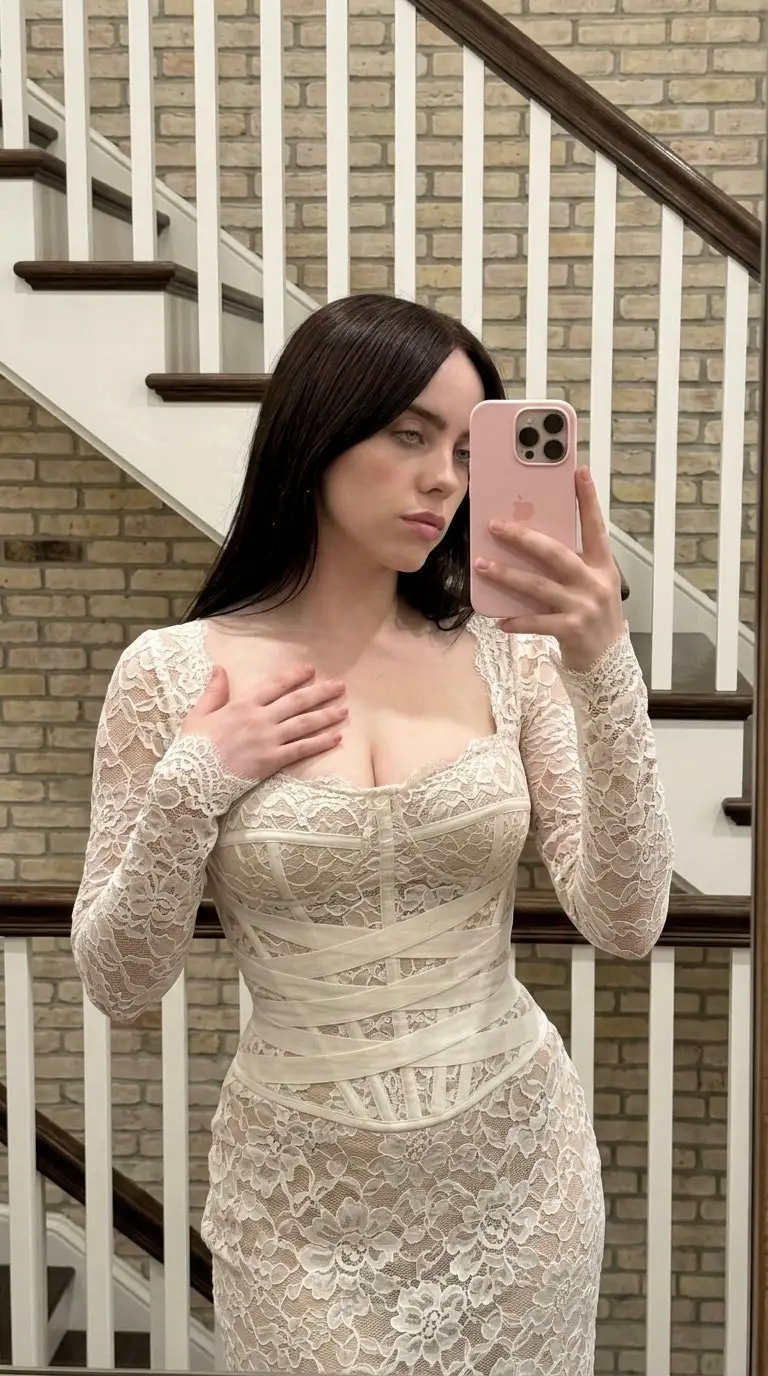 Preview of Hyper-Defined Mirror Selfie Prompt (Billie Eilish Identity Lock)