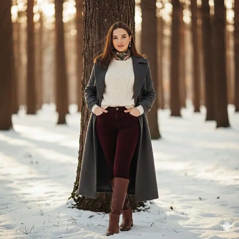 Preview of Cinematic Winter Portrait Photoshoot Prompt