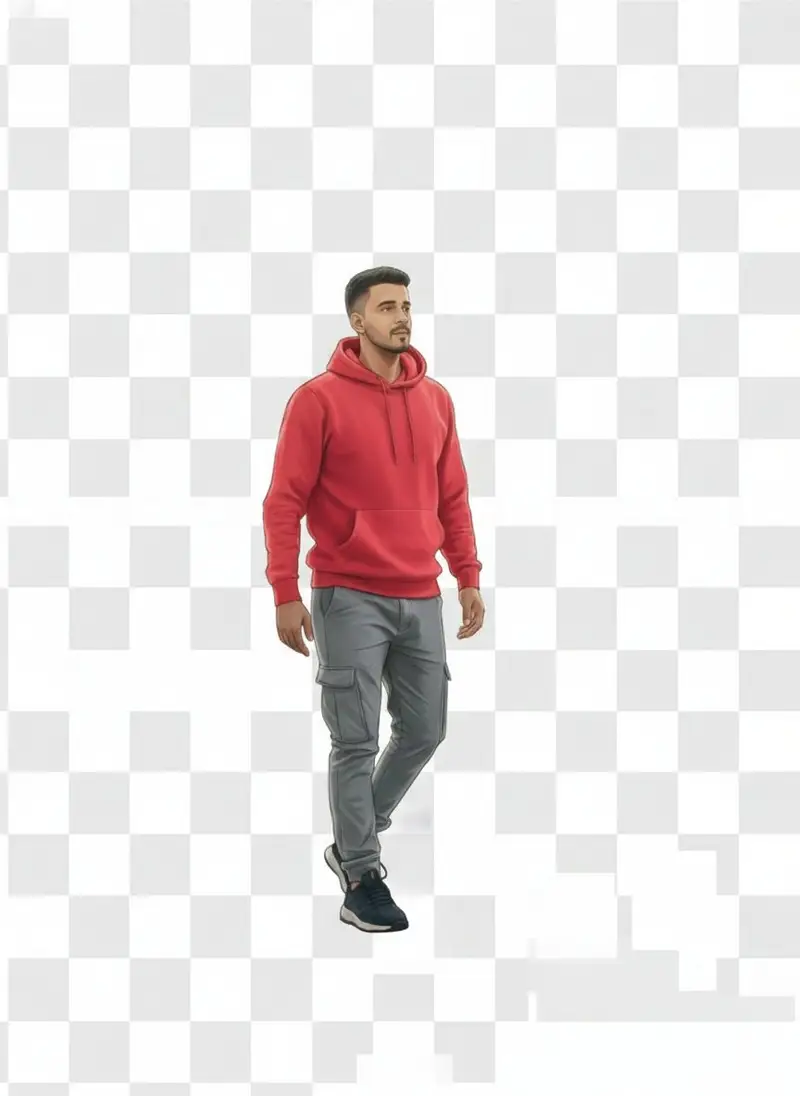 Preview of 2D Vector Character Illustration from Reference Image