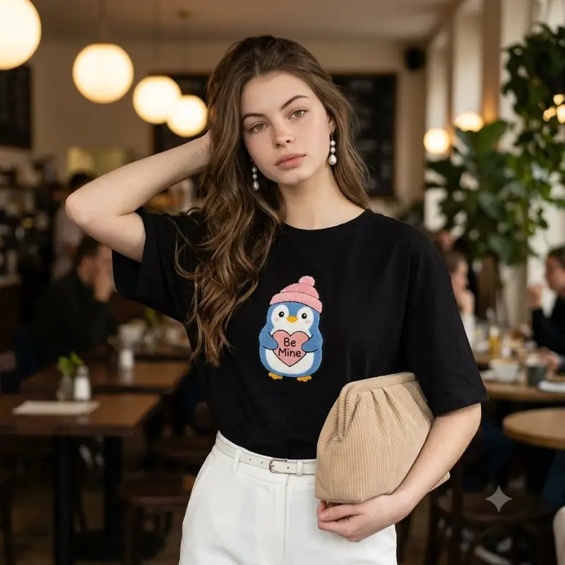 Preview of Fashion Editorial Portrait in Cafe