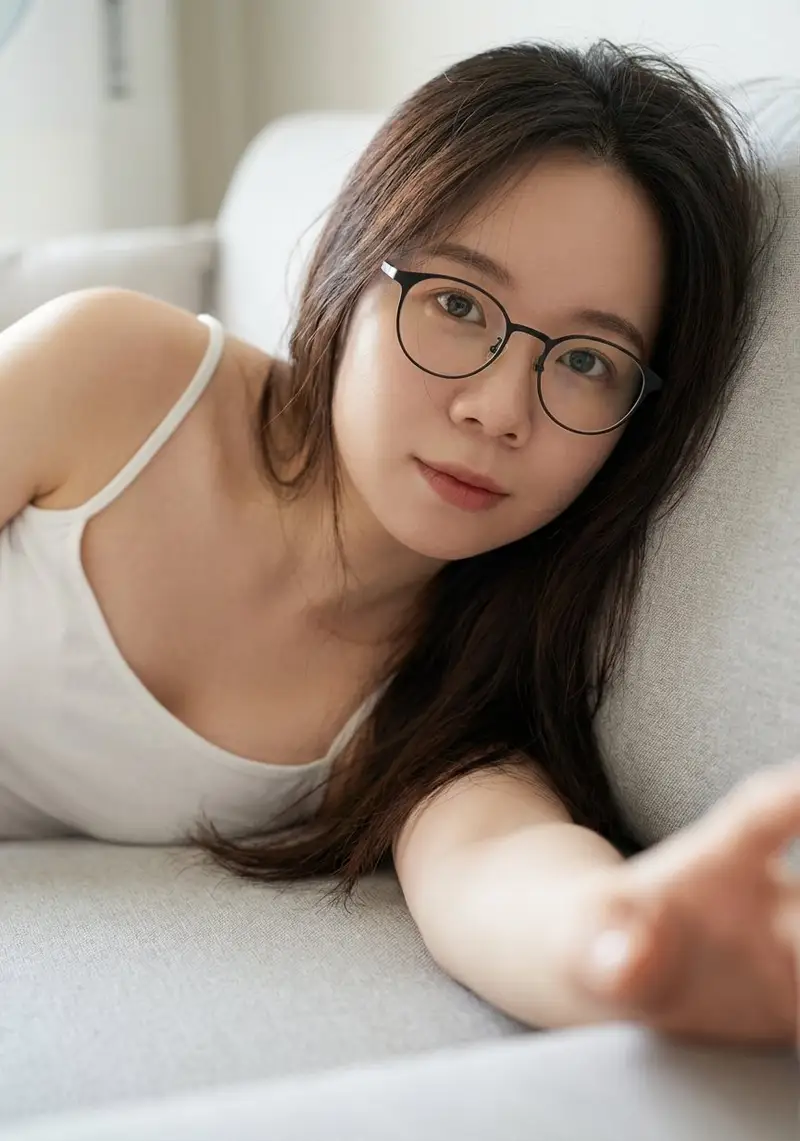 Preview of Intimate Portrait of a Woman on a Couch