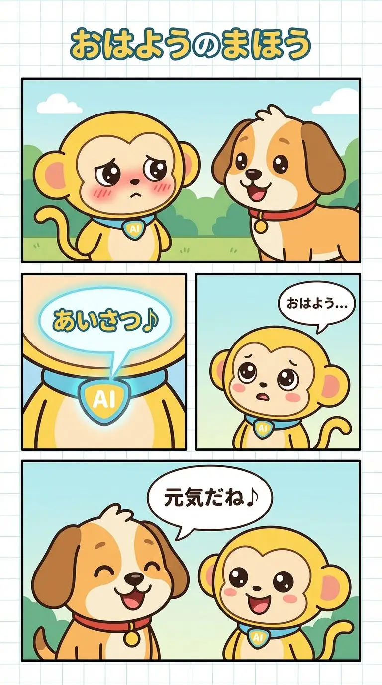 Preview of Manga Generation Prompt: Good Morning Magic