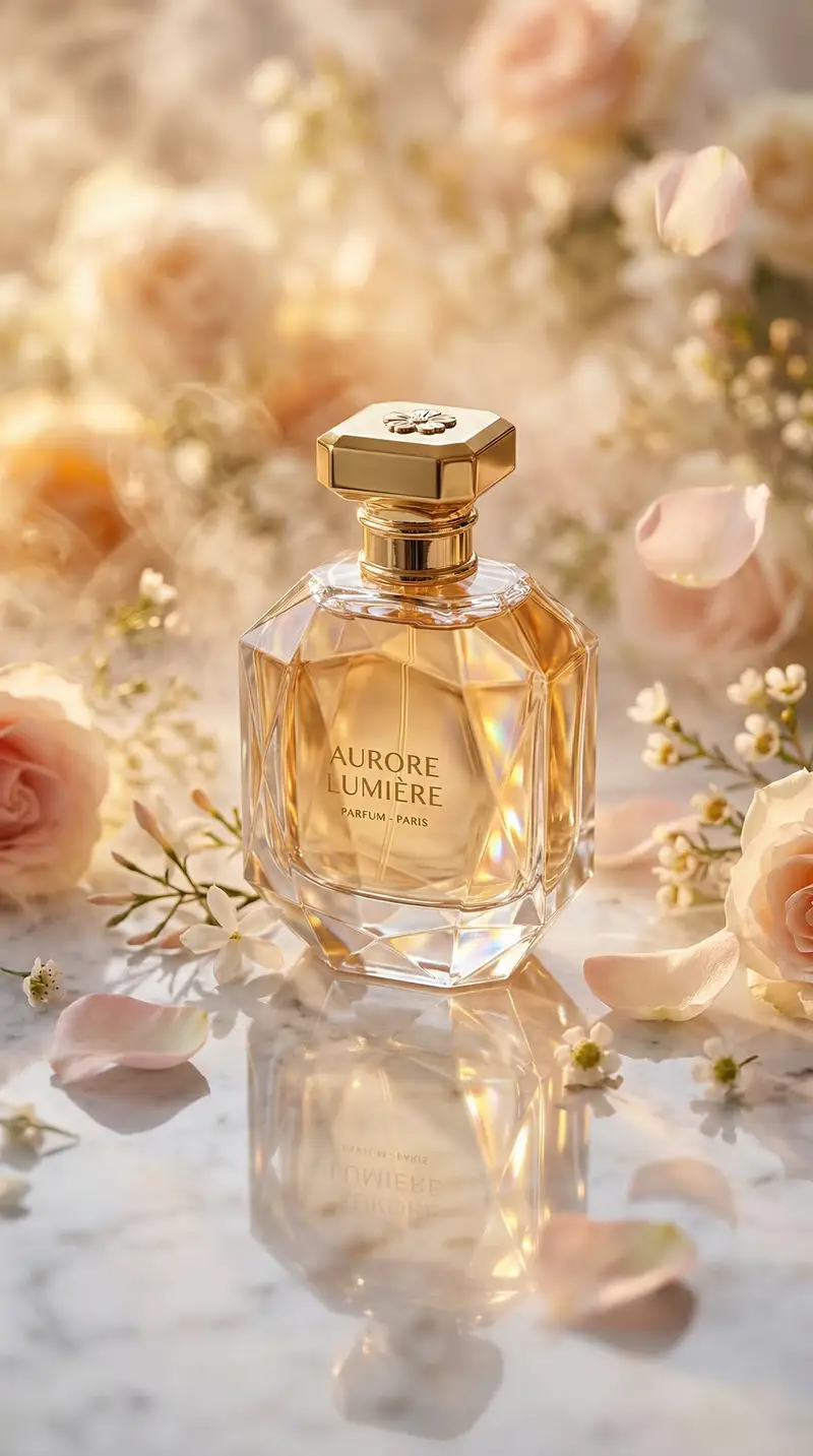 پیش‌نمایش Luxury Perfume Bottle Editorial Image Prompt