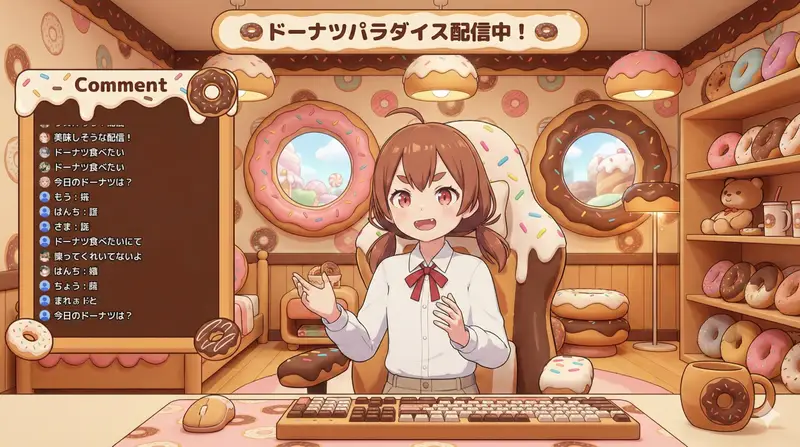 پیش‌نمایش VTuber Streaming Screen Generation with Customizable Character and Theme