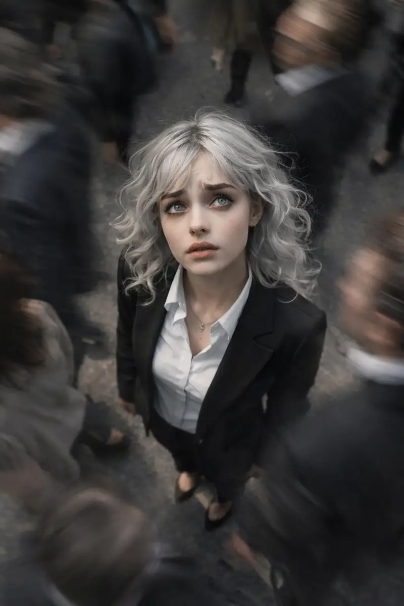 Preview of Top-View Street Scene with Motion Blur