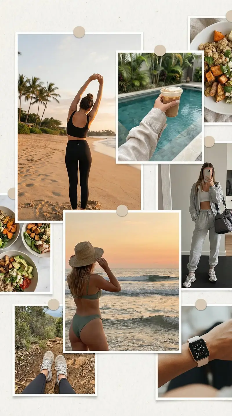 Preview of Asymmetrical Fitness Lifestyle Photogrid Prompt