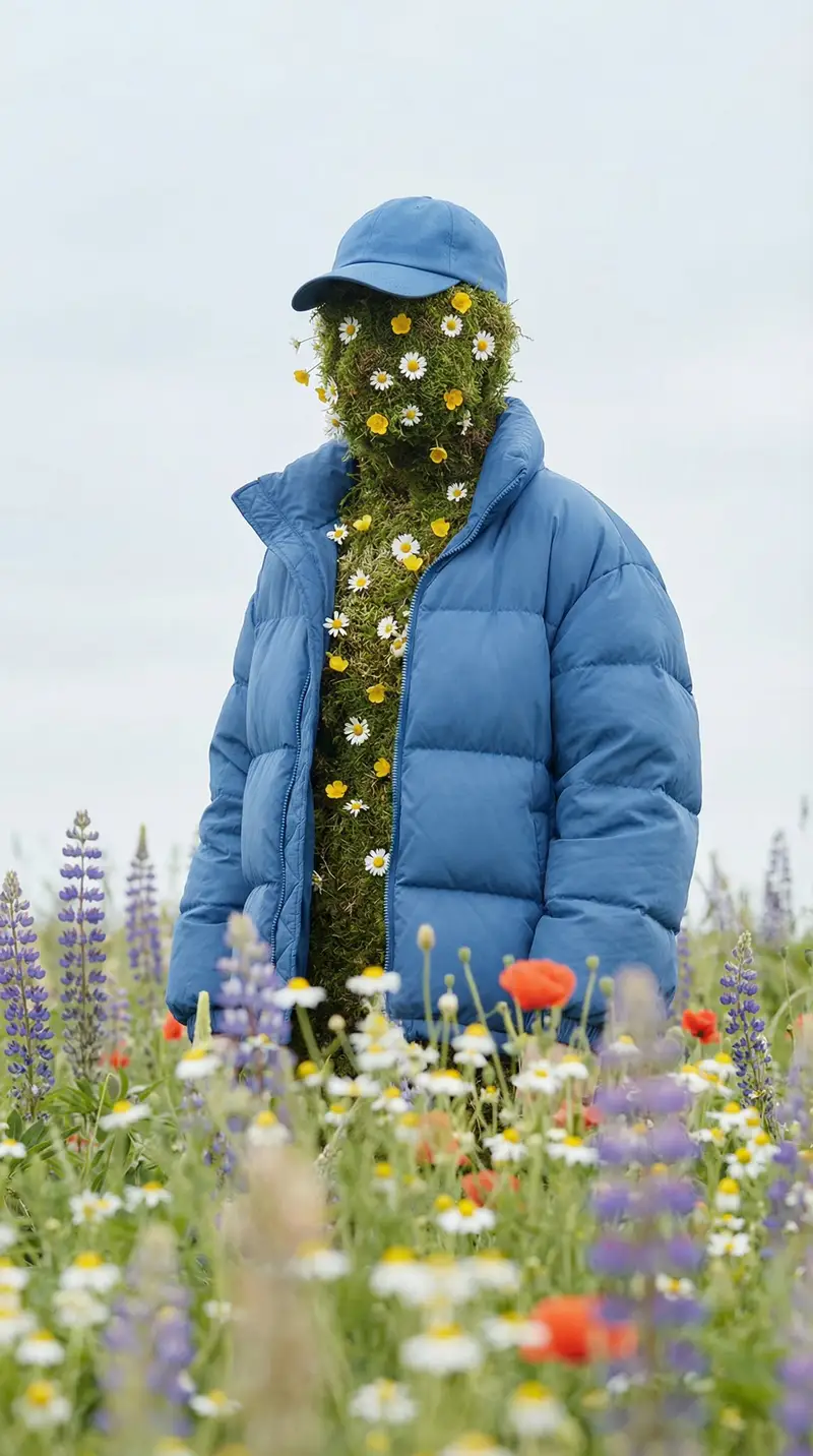 Preview of Surreal Nature Fashion Fusion Portrait