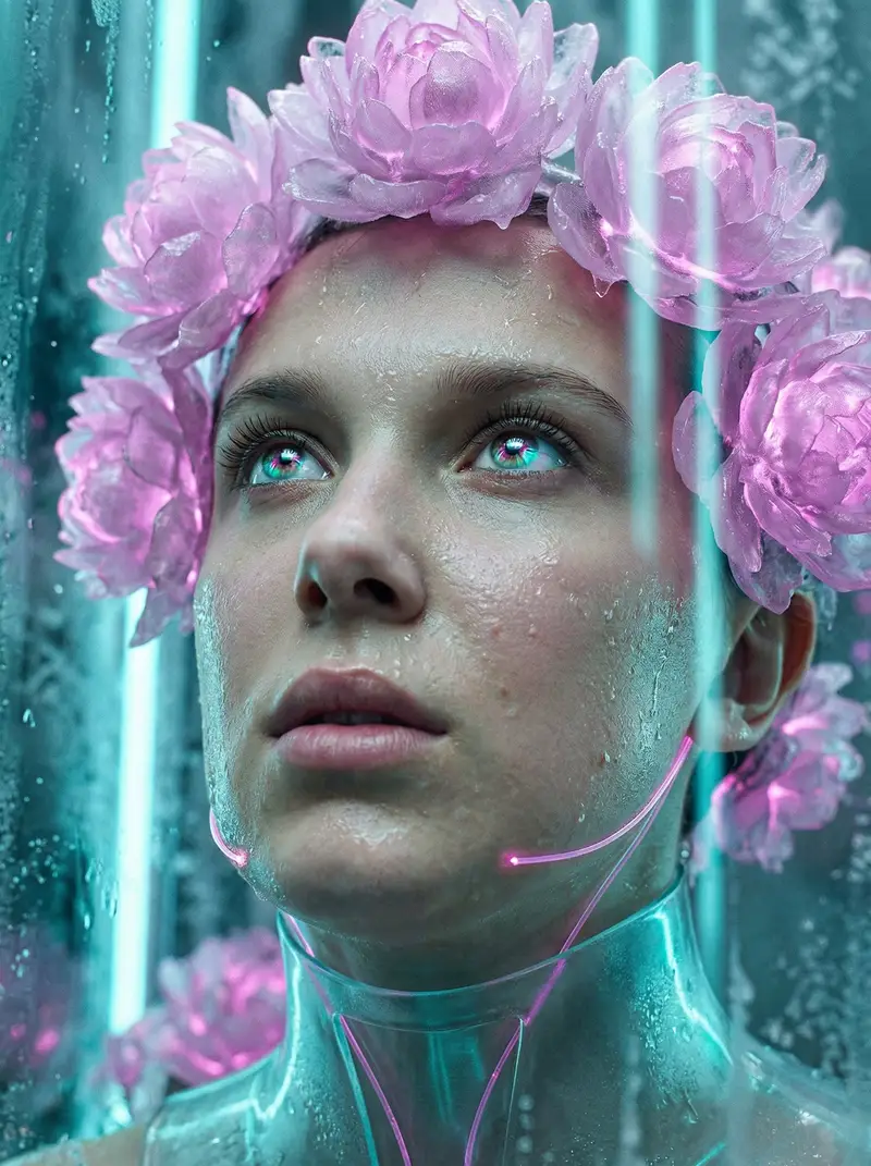Preview of Synthetic Flora Prophecy (Sci-Fi Portrait)