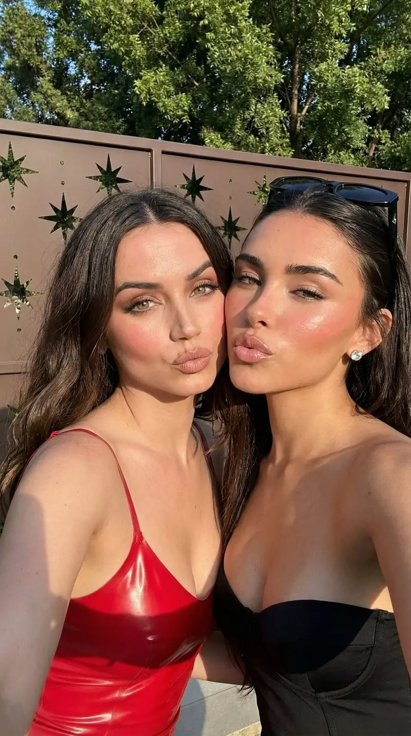 Preview of Influencer Style Selfie of Two Women Pouting