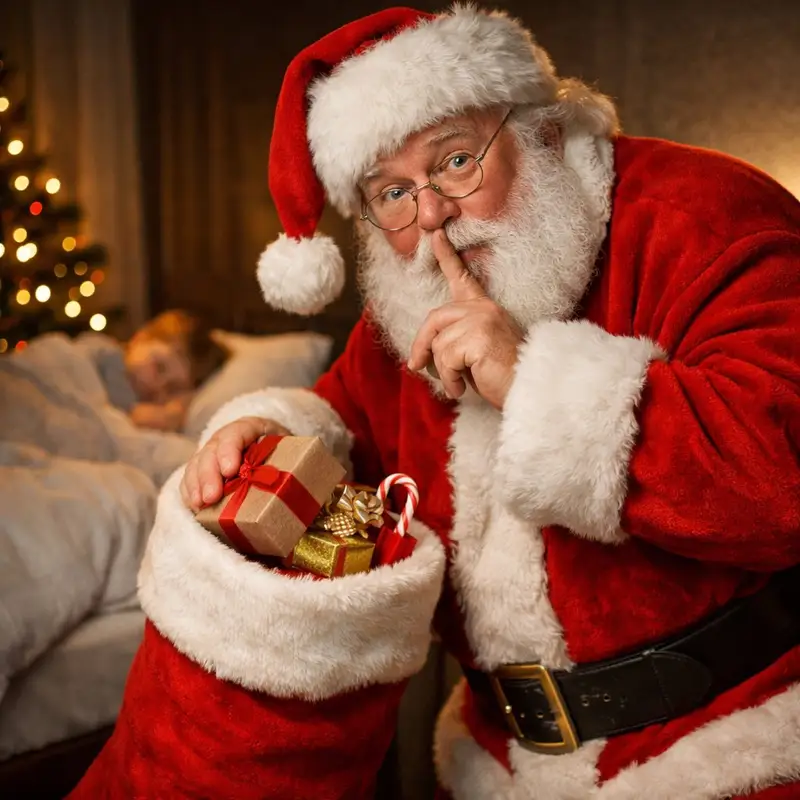 Preview of Adding Santa Claus to a Photo using Nano Banana Pro