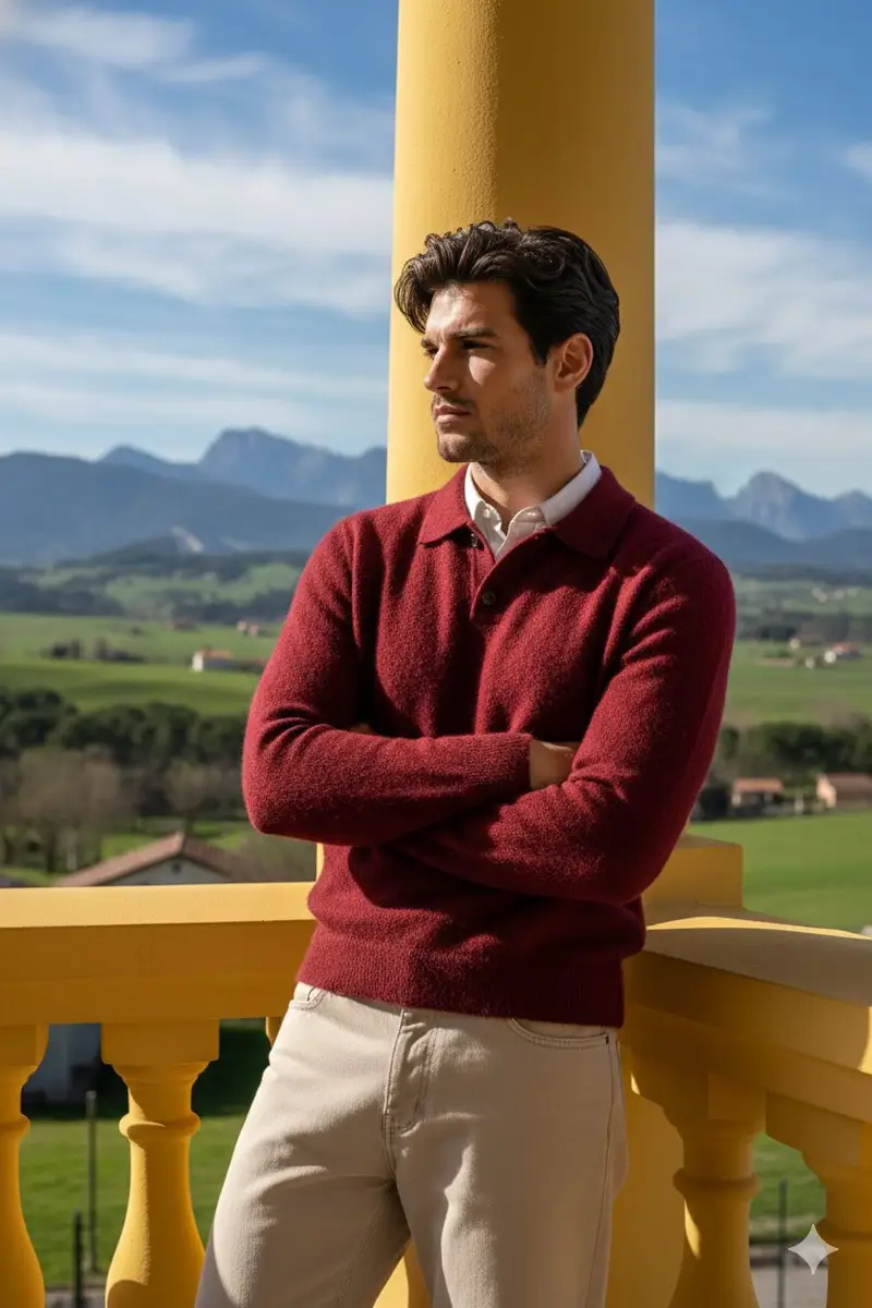 Preview of Stylish Man on Balcony with Identity Lock