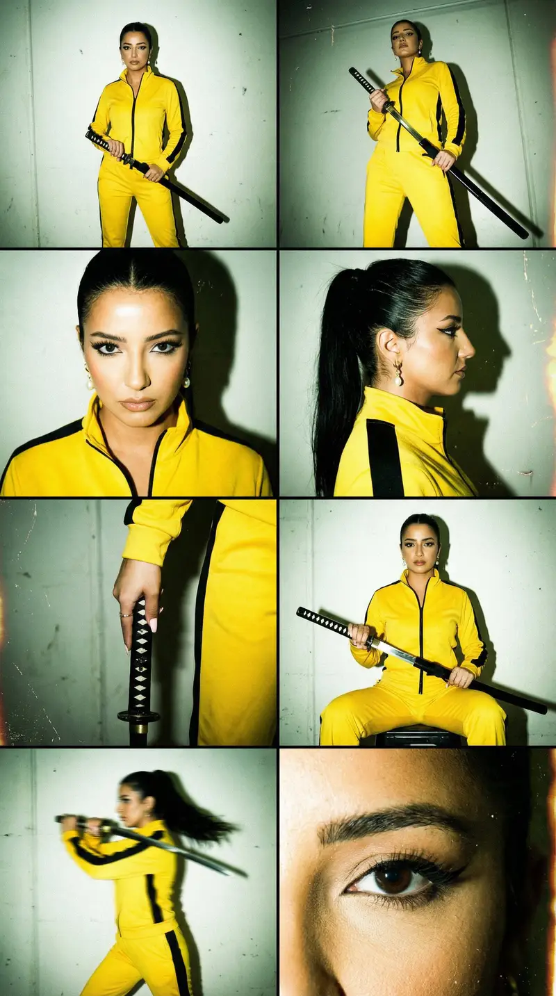 Preview of 16mm Grindhouse Editorial Grid (Kill Bill Vibe)