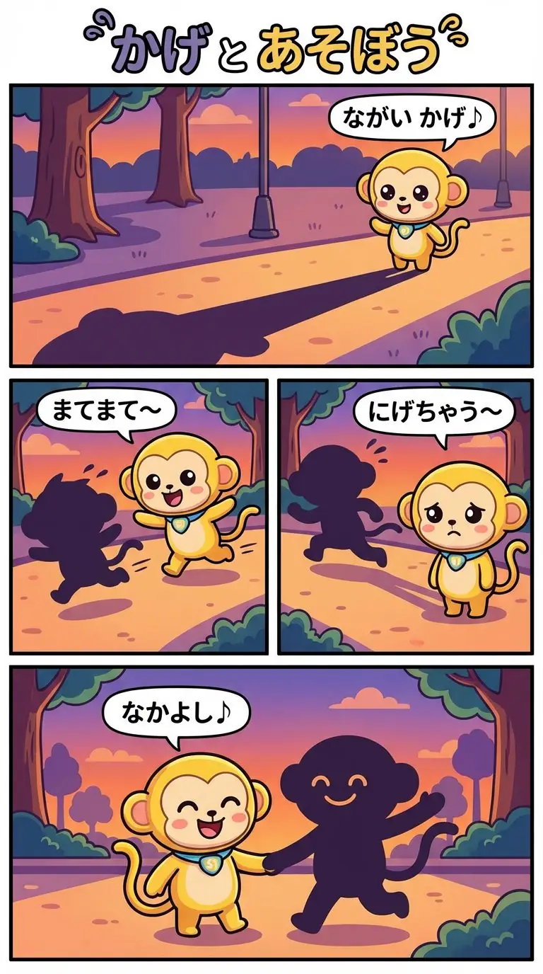 Preview of Daily Nano: Playing with Shadows 4-Panel Comic