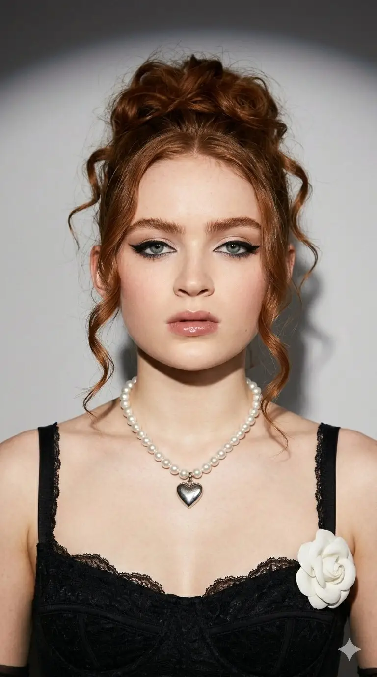 Preview of Coquette Fashion Editorial Portrait (Sadie Sink)