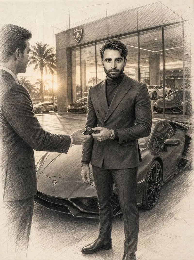 پیش‌نمایش طراحی مدادی از کارآفرین