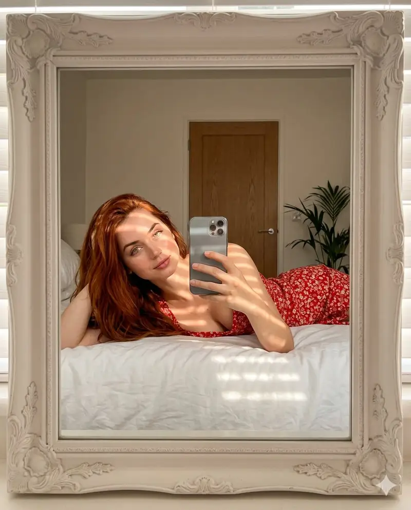 Preview of Aesthetic Mirror Selfie Prompt for Gemini Nano Banana Pro