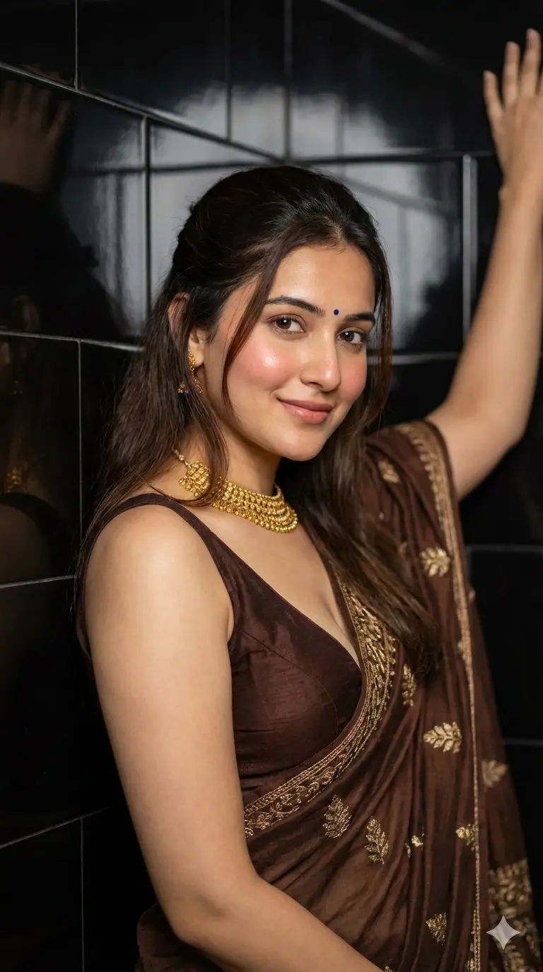 Preview of Ultra-Photorealistic Traditional Saree Portrait