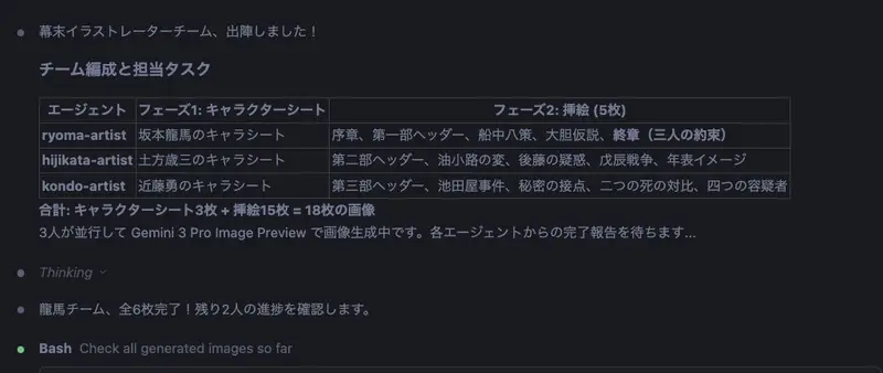 Preview of Character Sheet and Illustration Generation for Bakumatsu Agents